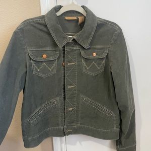 Wrangler Women’s Green Corduroy Jacket Size Medium